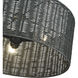 Weavington 3 Light 18 inch Black Pendant Chandelier Ceiling Light