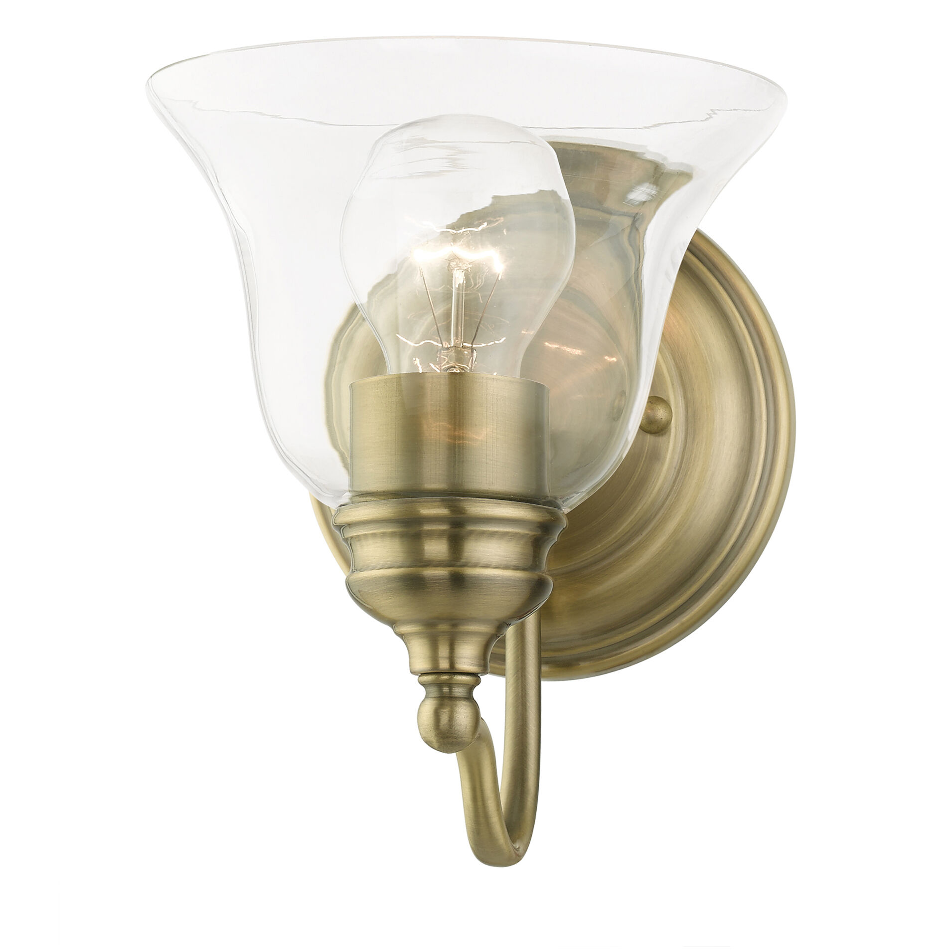 Moreland 1 Light 6 inch Antique Brass Vanity Sconce Wall Light