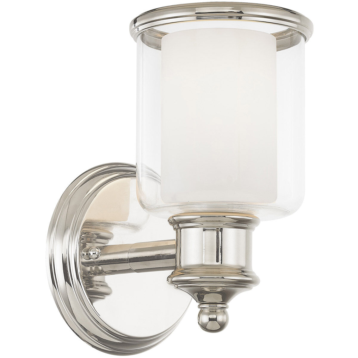 Middlebush 1 Light 6 inch Polished Nickel Wall Sconce Wall Light