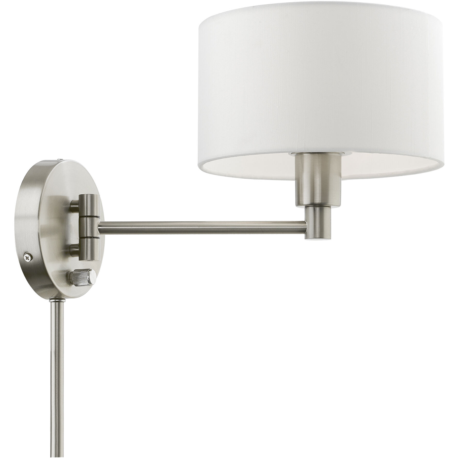 Allison 15 inch 60.00 watt Brushed Nickel Swing Arm Wall Lamp Wall Light