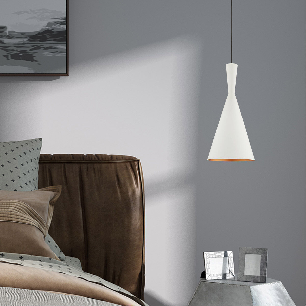 Allison 1 Light 7 inch White Mini Pendant Ceiling Light