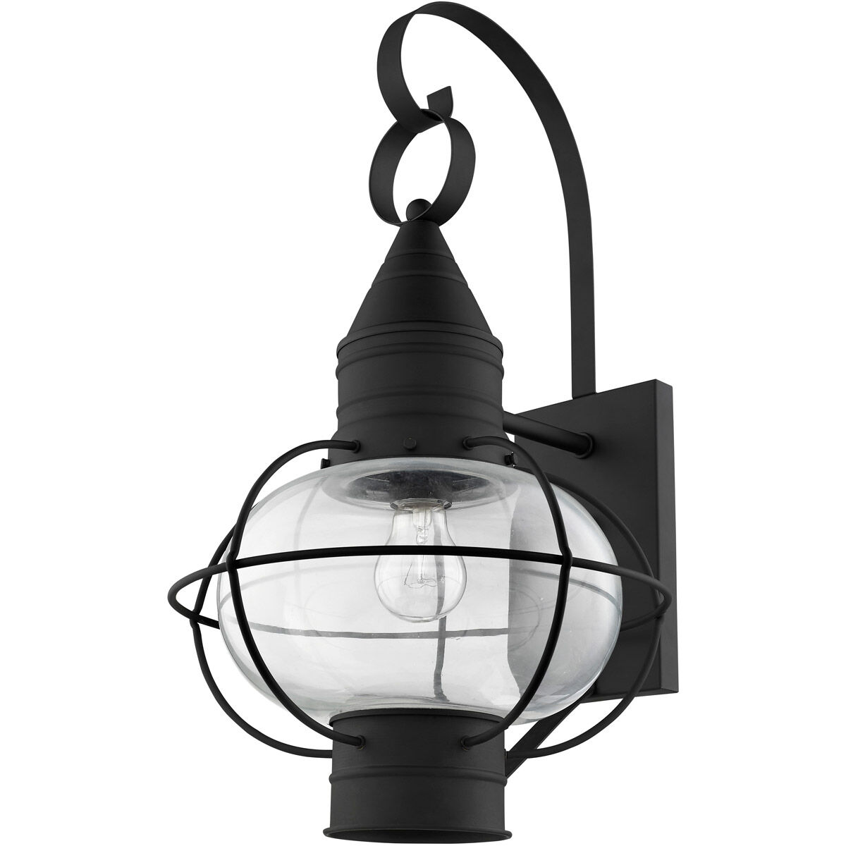 Newburyport 1 Light 21 inch Black Outdoor Wall Lantern