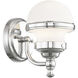 Oldwick 1 Light 6 inch Polished Chrome Bath Vanity Wall Light