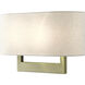 ADA Wall Sconces 2 Light 15 inch Antique Brass ADA Large ADA Sconce Wall Light, Large