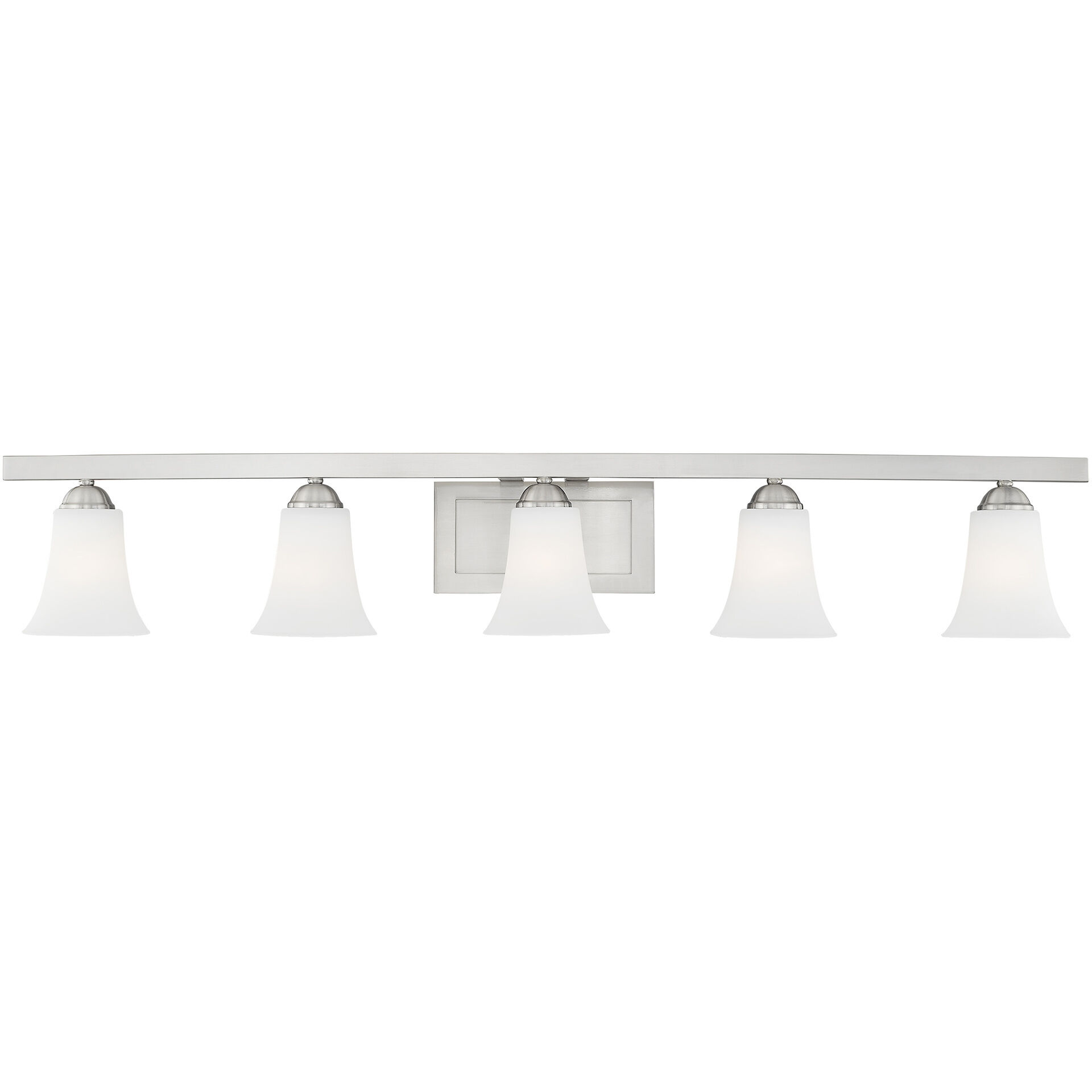 Ridgedale 5 Light 43 inch Brushed Nickel Bath Vanity Wall Light