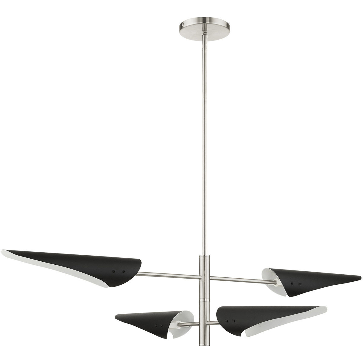 Capistrano 4 Light 38 inch Brushed Nickel Pendant Chandelier Ceiling Light