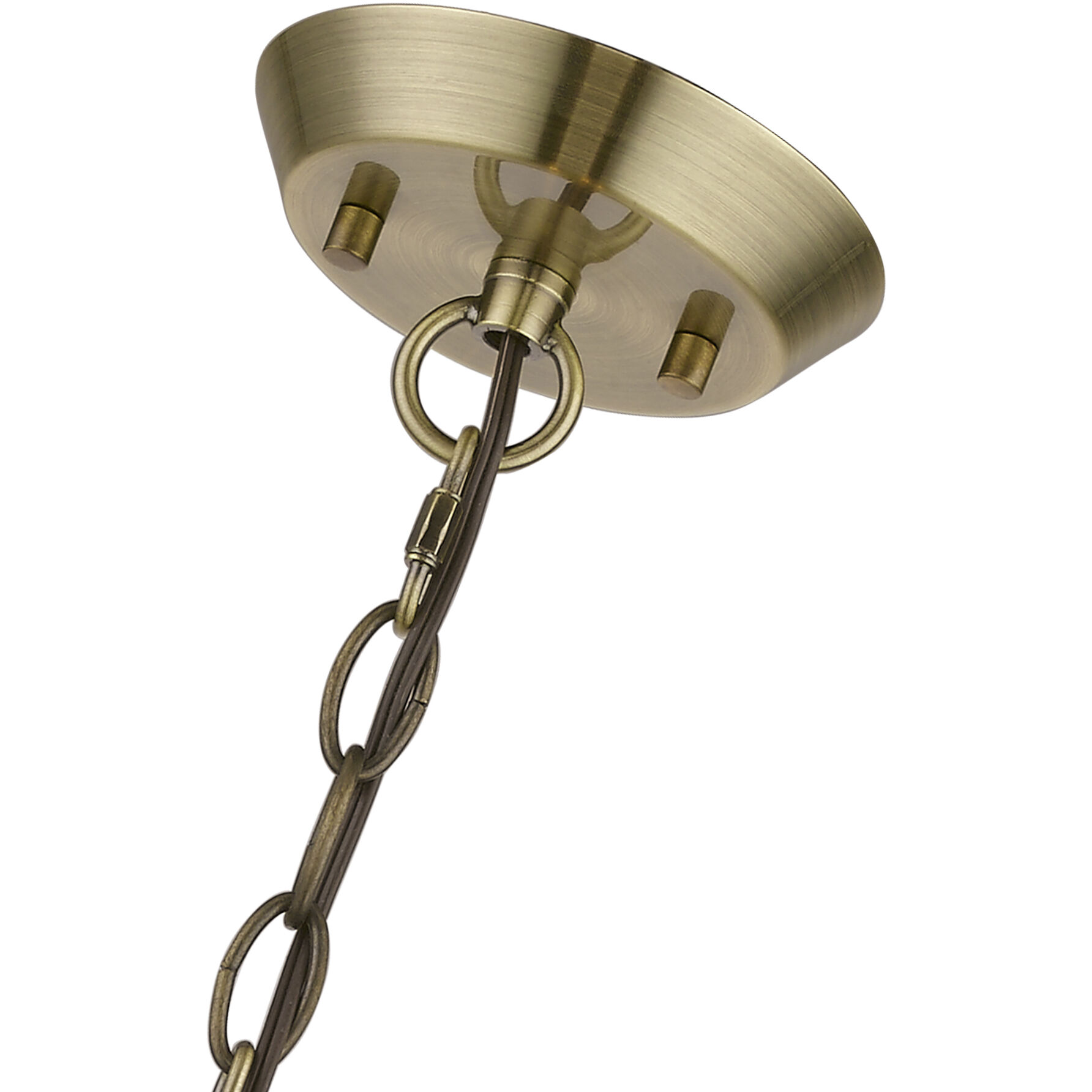 Devone 4 Light 15 inch Antique Brass Chandelier Ceiling Light