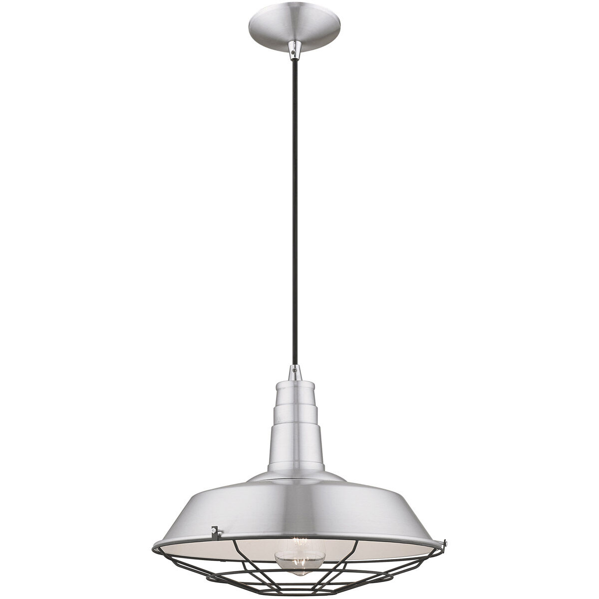 Allison 1 Light 14 inch Brushed Aluminum Mini Pendant Ceiling Light