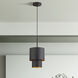 Zolana 1 Light 8.5 inch Bronze Mini Pendant Ceiling Light