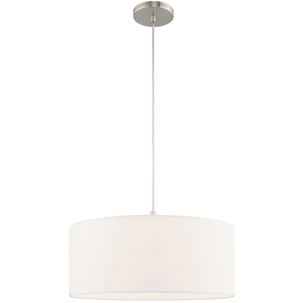 Clark 1 Light 18 inch Brushed Nickel Pendant Chandelier Ceiling Light