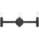 Copenhagen 3 Light 24 inch Black ADA Vanity Sconce Wall Light