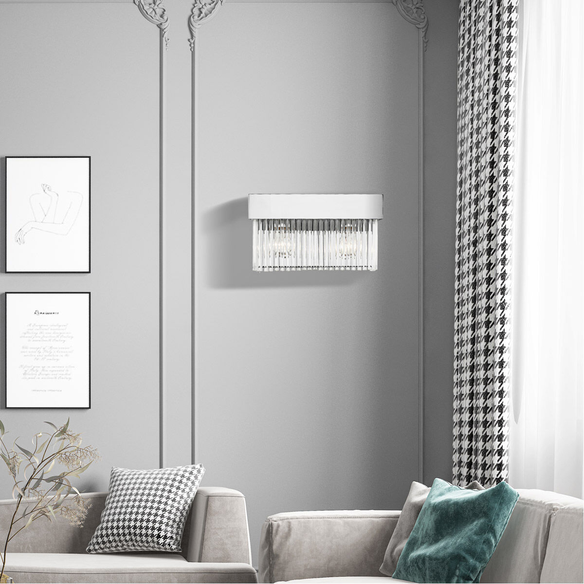 Norwich 2 Light 14 inch Polished Chrome ADA Sconce Wall Light