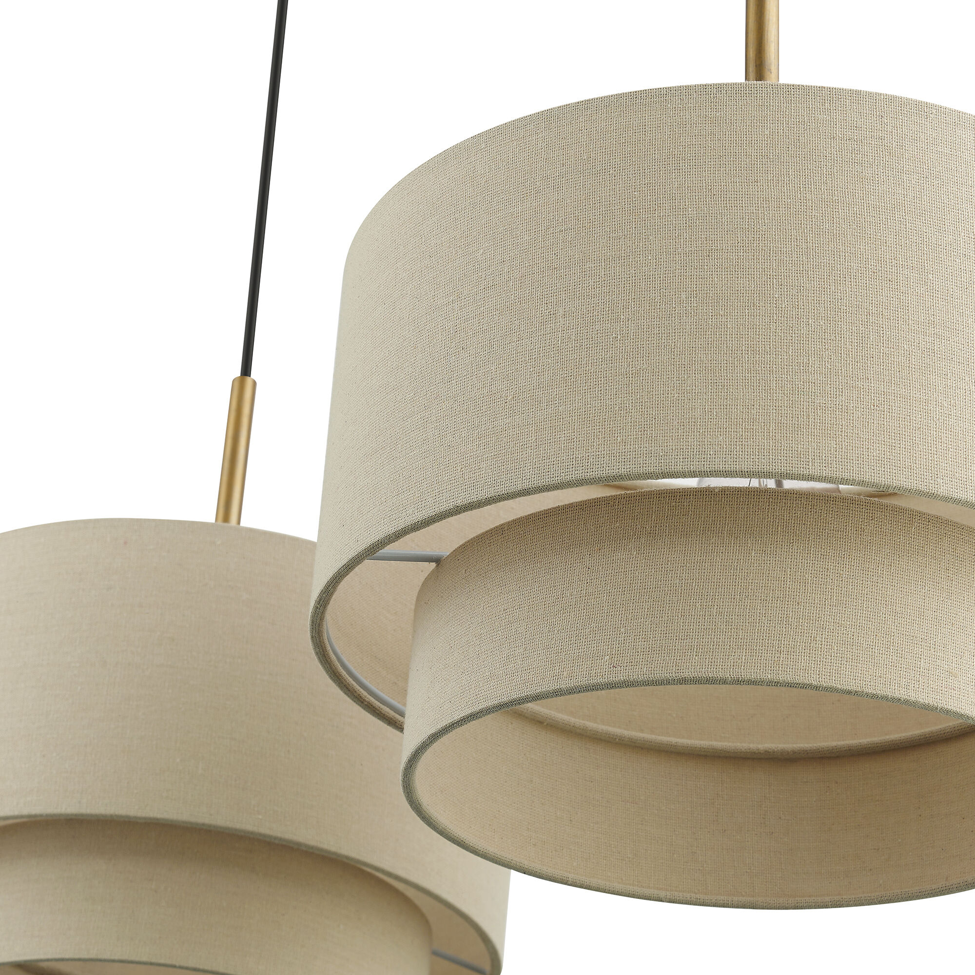 Bellingham 3 Light 13 inch Antique Gold Leaf Chandelier Ceiling Light, Large