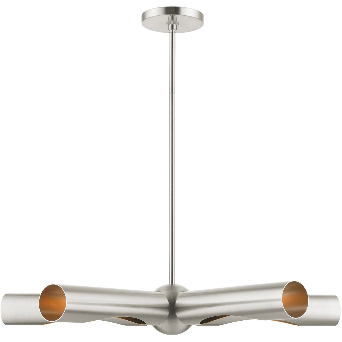 Novato 5 Light 33 inch Brushed Nickel Chandelier Ceiling Light