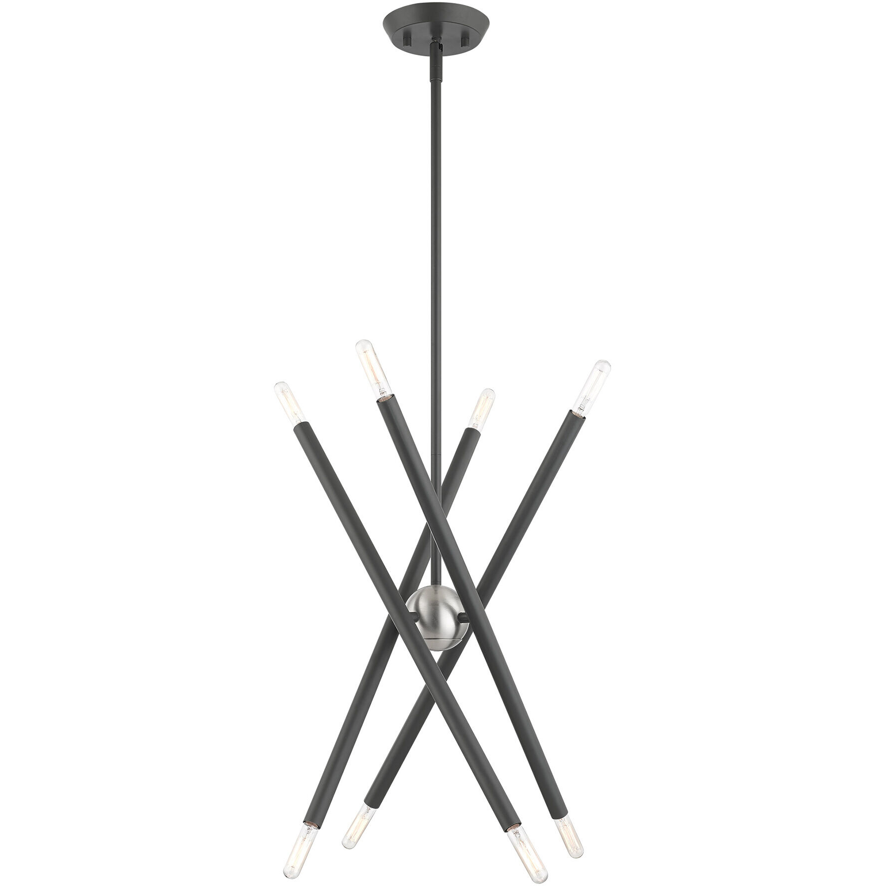 Soho 8 Light 19.5 inch Scandinavian Gray Chandelier Ceiling Light