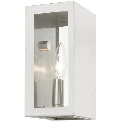 Winfield 1 Light 9 inch Brushed Nickel Outdoor Small Sconce, Small