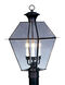 Westover 3 Light 21.5 inch Black Outdoor Post Top Lantern