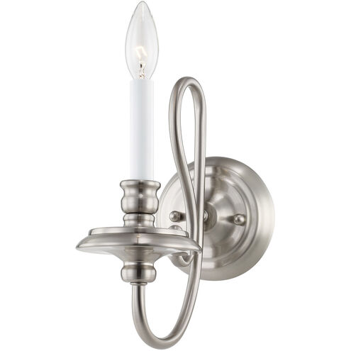 Caldwell 1 Light 6 inch Brushed Nickel Wall Sconce Wall Light