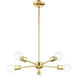 Lansdale 5 Light 19 inch Polished Brass Chandelier Ceiling Light