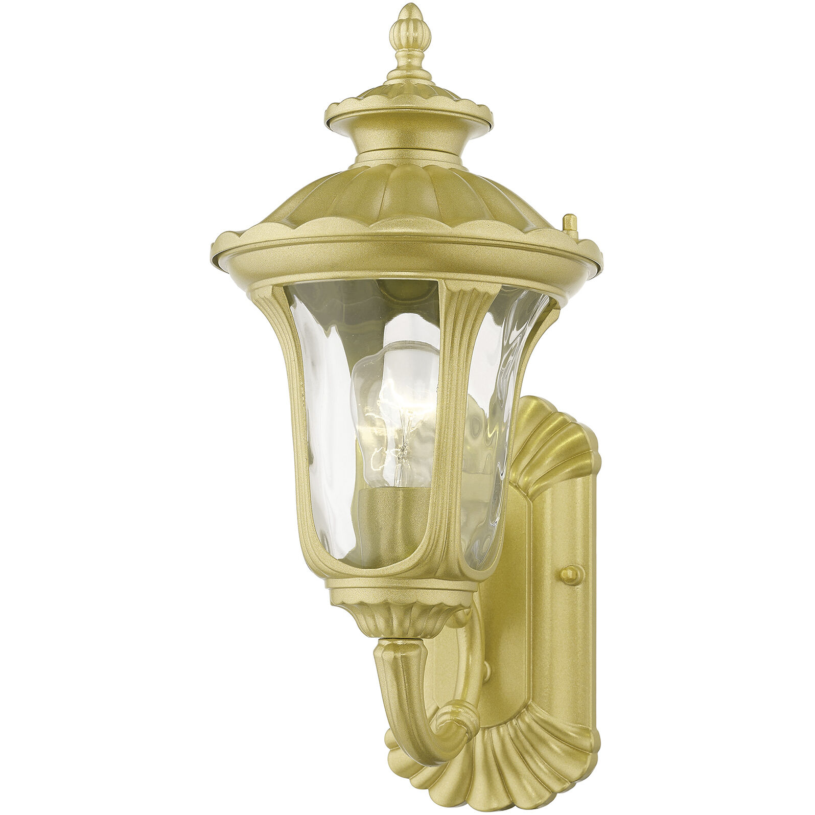 Oxford 1 Light 14.5 inch Soft Gold Outdoor Wall Lantern, Small