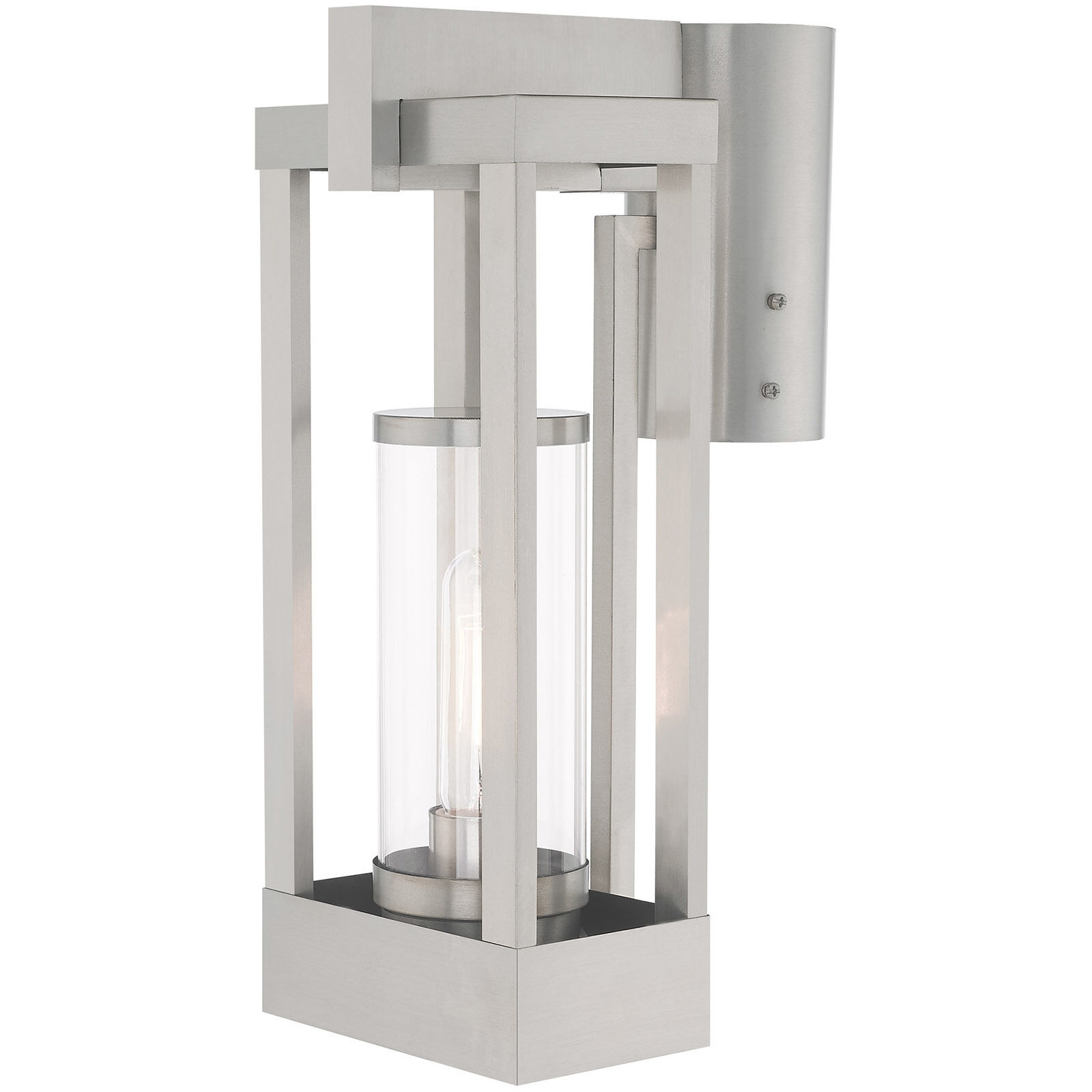 Delancey 1 Light 15 inch Brushed Nickel Outdoor Post Top Lantern