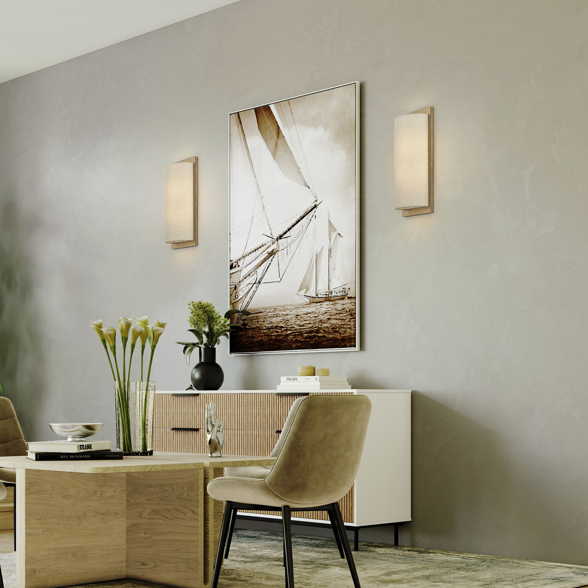 Bellingham Wall Sconce Wall Light in Antique Gold Leaf