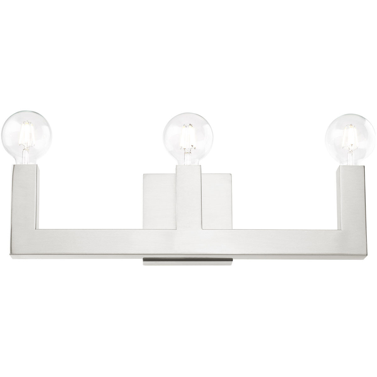 Solna 3 Light 22 inch Brushed Nickel Vanity Sconce Wall Light