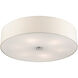 Meridian 6 Light 30 inch Brushed Nickel Semi Flush Ceiling Light