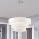 Warrenville 4 Light 23 inch Brushed Nickel Pendant Chandelier Ceiling Light
