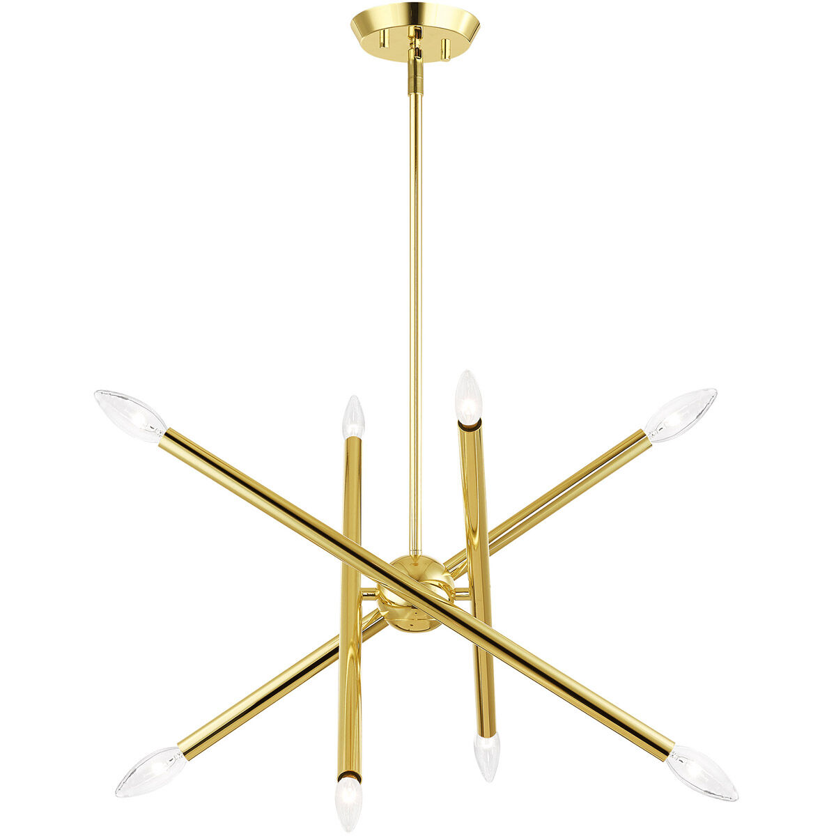Soho 8 Light 20 inch Polished Brass Chandelier Ceiling Light