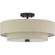 Bellingham 4 Light 18 inch Bronze Semi Flush Mount Ceiling Light, Large