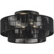 Acordia 4 Light 21 inch Black Semi Flush Mount Ceiling Light, Extra Large