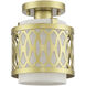 Vistaview 1 Light 7.25 inch Soft Gold Semi-Flush Ceiling Light