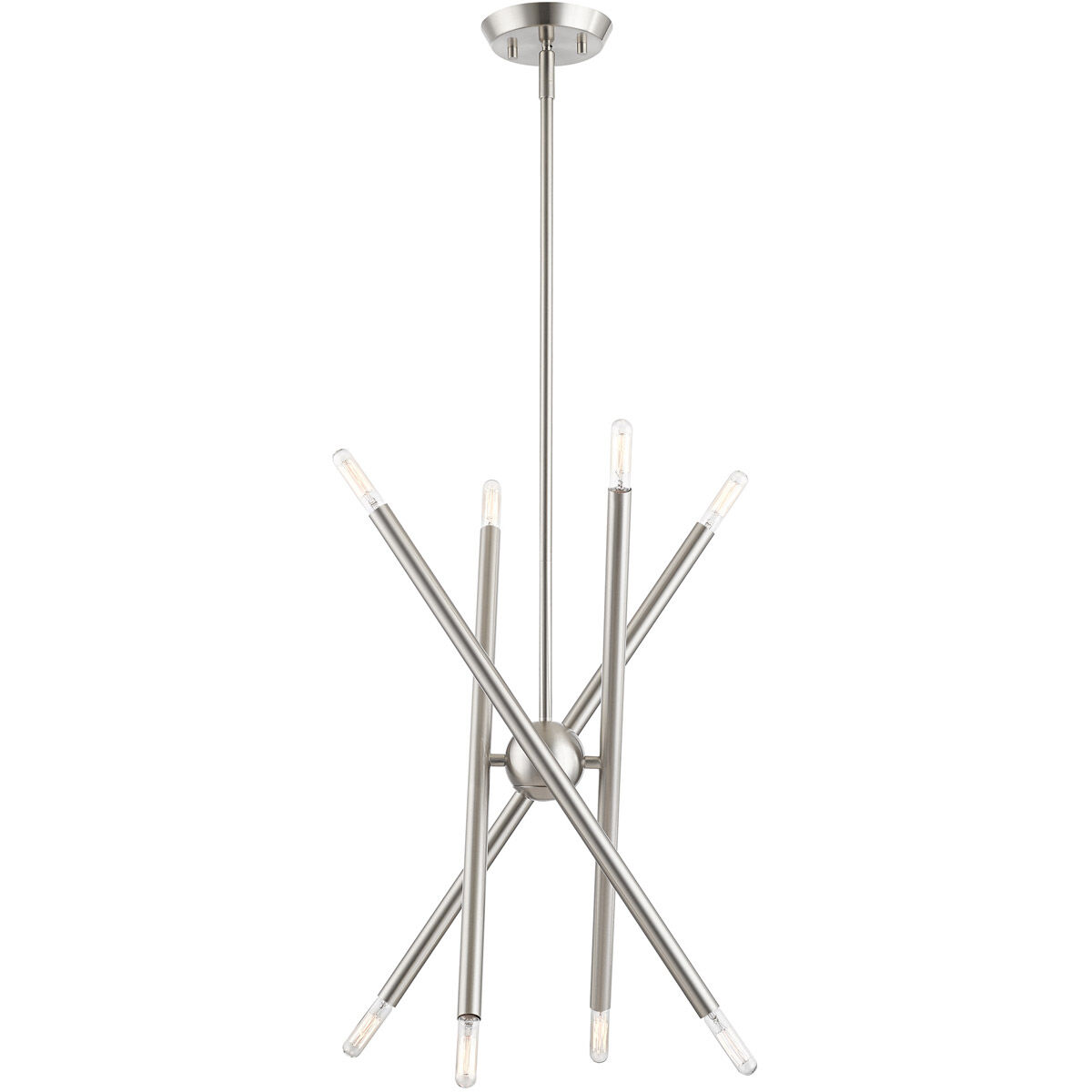Soho 8 Light 20 inch Brushed Nickel Chandelier Ceiling Light