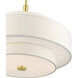 Meridian 4 Light 18 inch Satin Brass Chandelier Ceiling Light