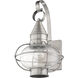 Newburyport 1 Light 14.75 inch Brushed Nickel Outdoor Wall Lantern
