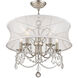 Newcastle 5 Light 20 inch Brushed Nickel Chandelier Ceiling Light