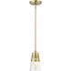Brynhurst 1 Light 5.13 inch Natural Brass Mini Pendant Ceiling Light