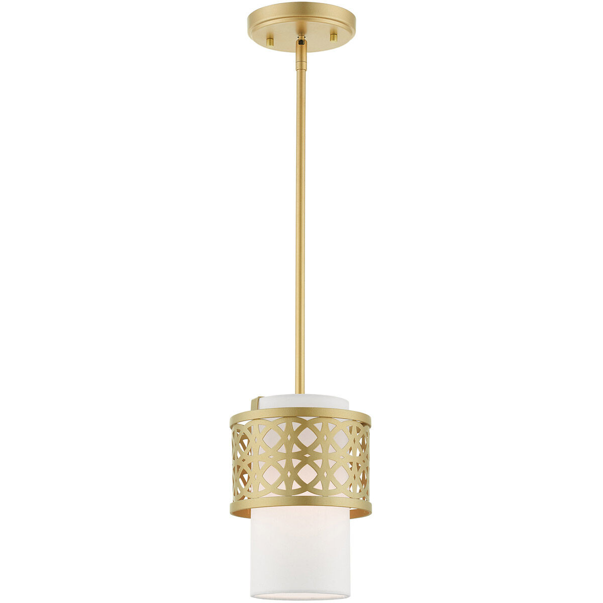 Calinda 1 Light 7 inch Soft Gold Mini Pendant Ceiling Light
