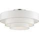 Manorwood 5 Light 28 inch Brushed Nickel Semi-Flush Ceiling Light