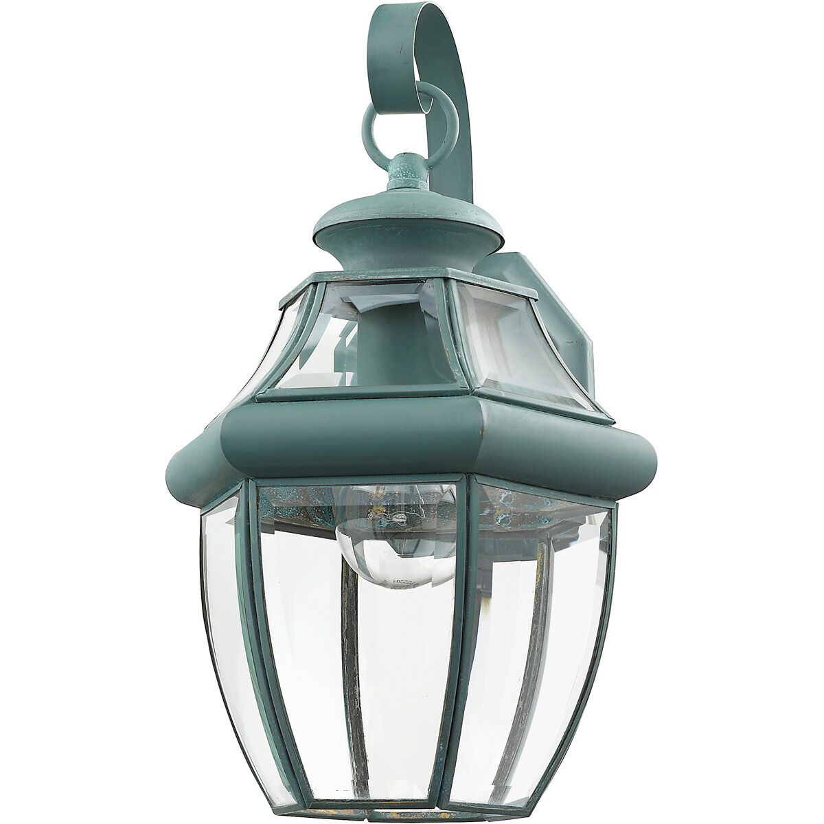 Monterey 1 Light 13 inch Verdigris Outdoor Wall Lantern