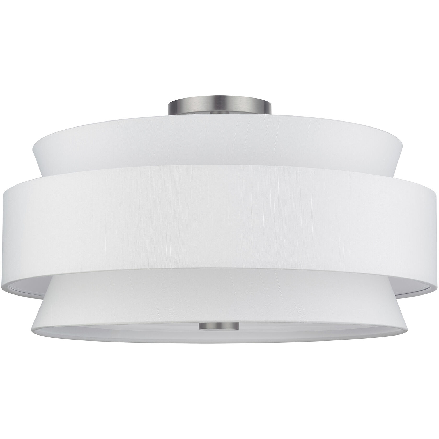 Fontana 5 Light 21 inch Brushed Nickel Semi-Flush Ceiling Light