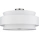 Fontana 5 Light 21 inch Brushed Nickel Semi-Flush Ceiling Light
