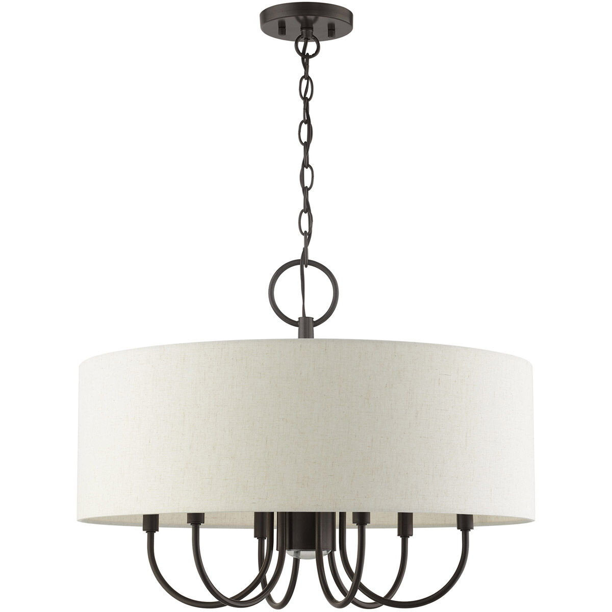 Blossom 7 Light 24 inch English Bronze Pendant Chandelier Ceiling Light