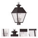 Mansfield 3 Light 20 inch Bronze Outdoor Post Top Lantern