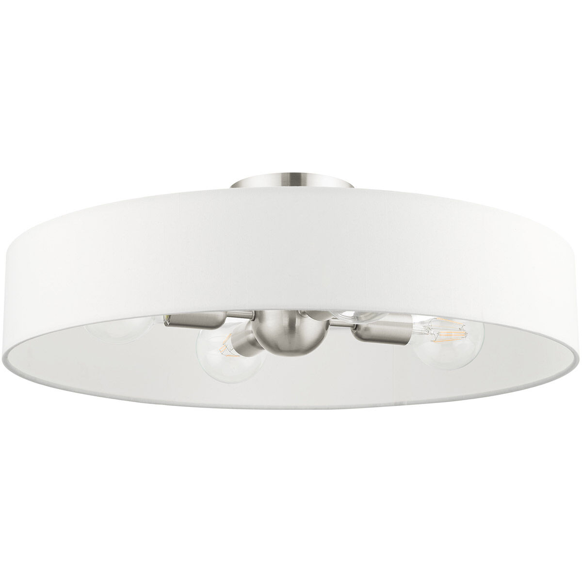 Venlo 4 Light 22 inch Brushed Nickel Semi Flush Ceiling Light