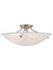 Oasis 4 Light 24 inch Brushed Nickel Semi-Flush Mount Ceiling Light