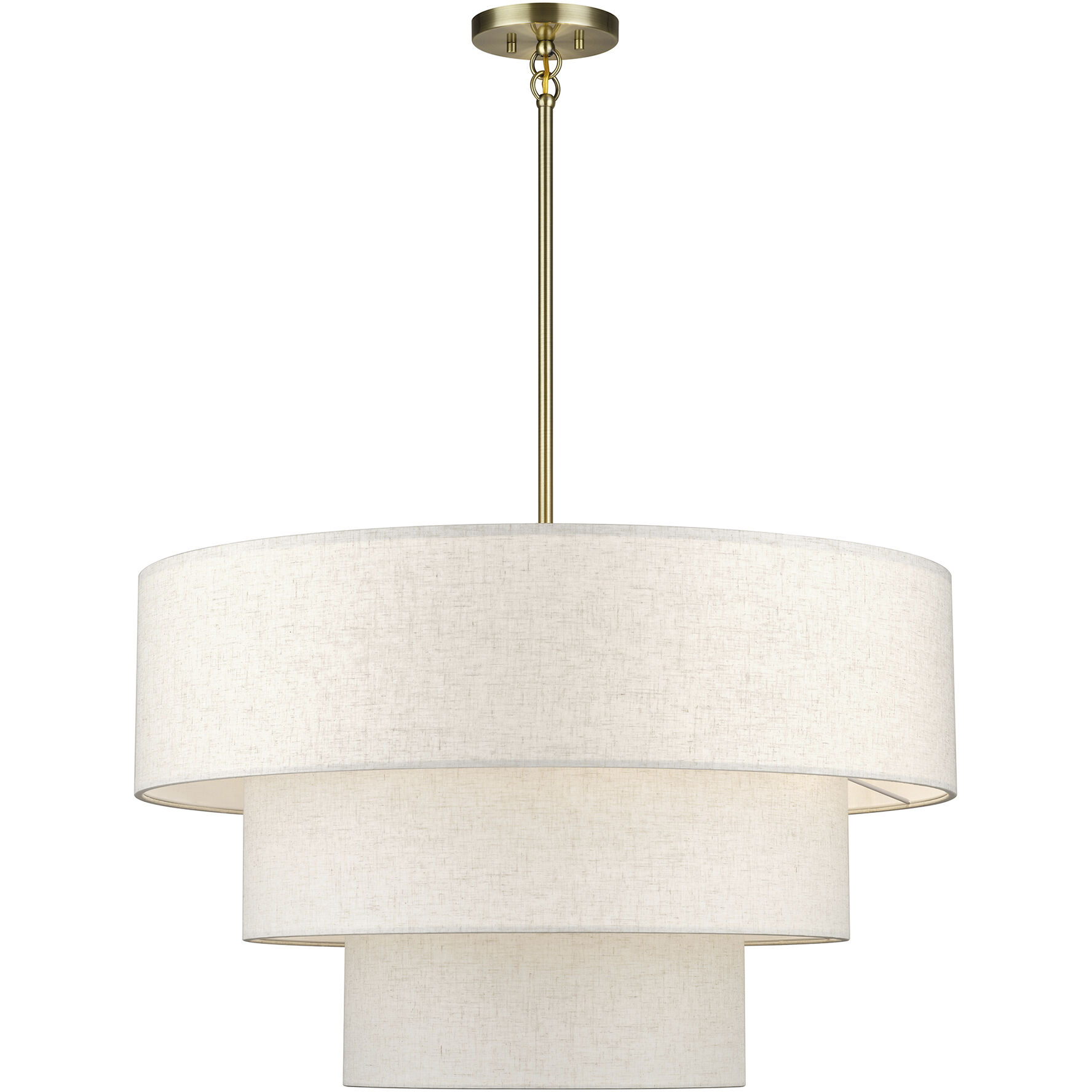 Manorwood 8 Light 32 inch Antique Brass Pendant Chandelier Ceiling Light, Large