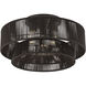 Florell 3 Light 18 inch English Bronze Semi Flush Mount Ceiling Light, Large