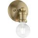 Lansdale 1 Light 5 inch Antique Brass Single Vanity Sconce Wall Light, Single